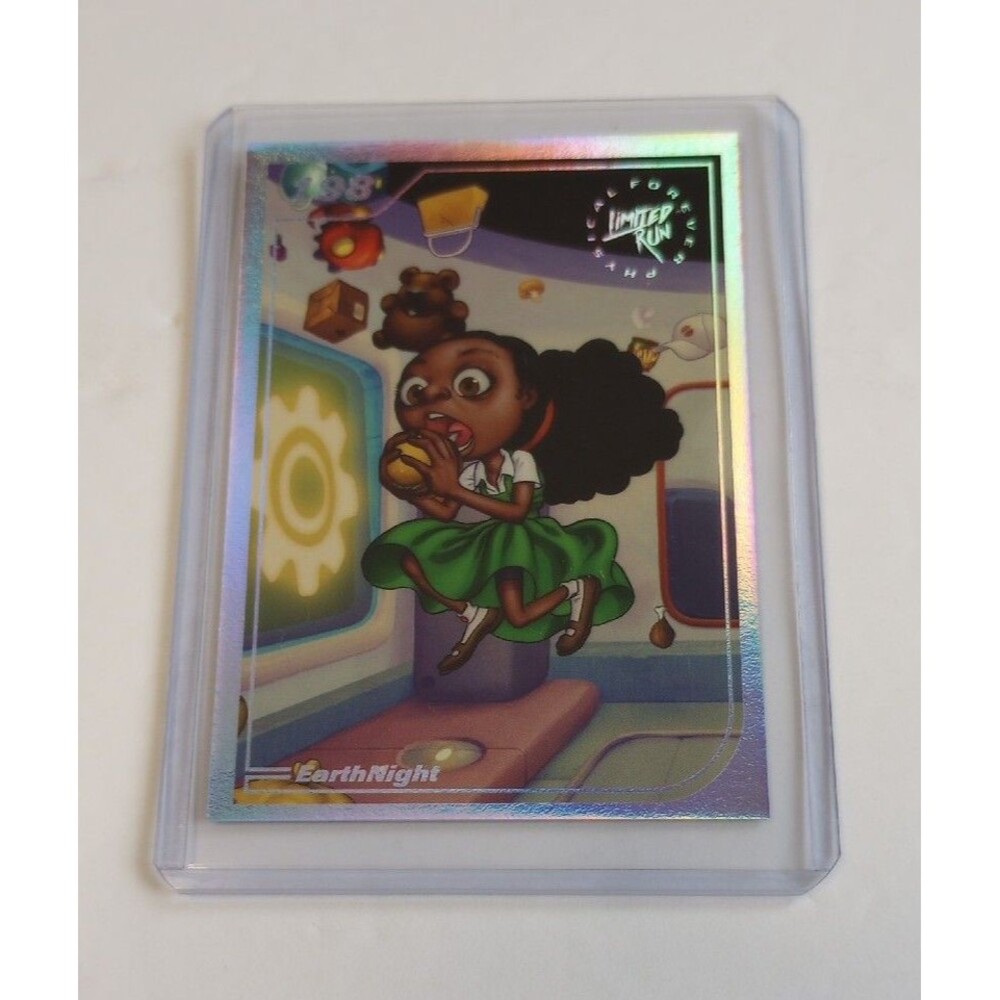 EarthNight #198 Limited Run Silver Foil Trading Card w/Protector